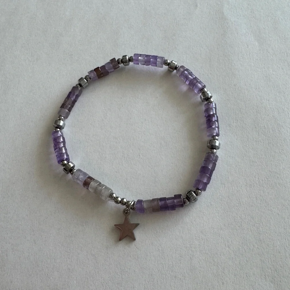 Ryze Naturally You Staxx Purple Beaded Star Charm